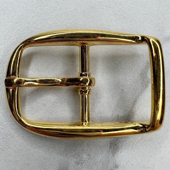 Vintage Gold Tone Simple Basic Belt Buckle for up to 1 Inch Belt - Picture 1 of 4